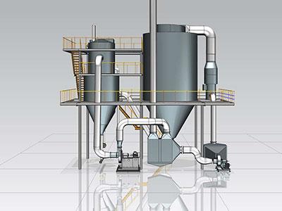 Fluid Bed Processor with Top spraying system