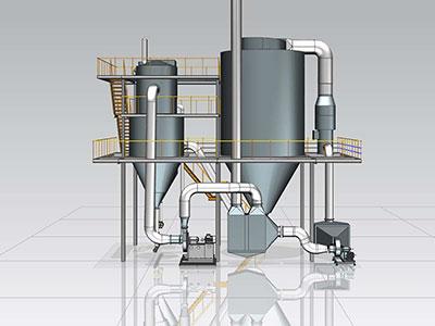 Fluid Bed Processor with Top spraying system